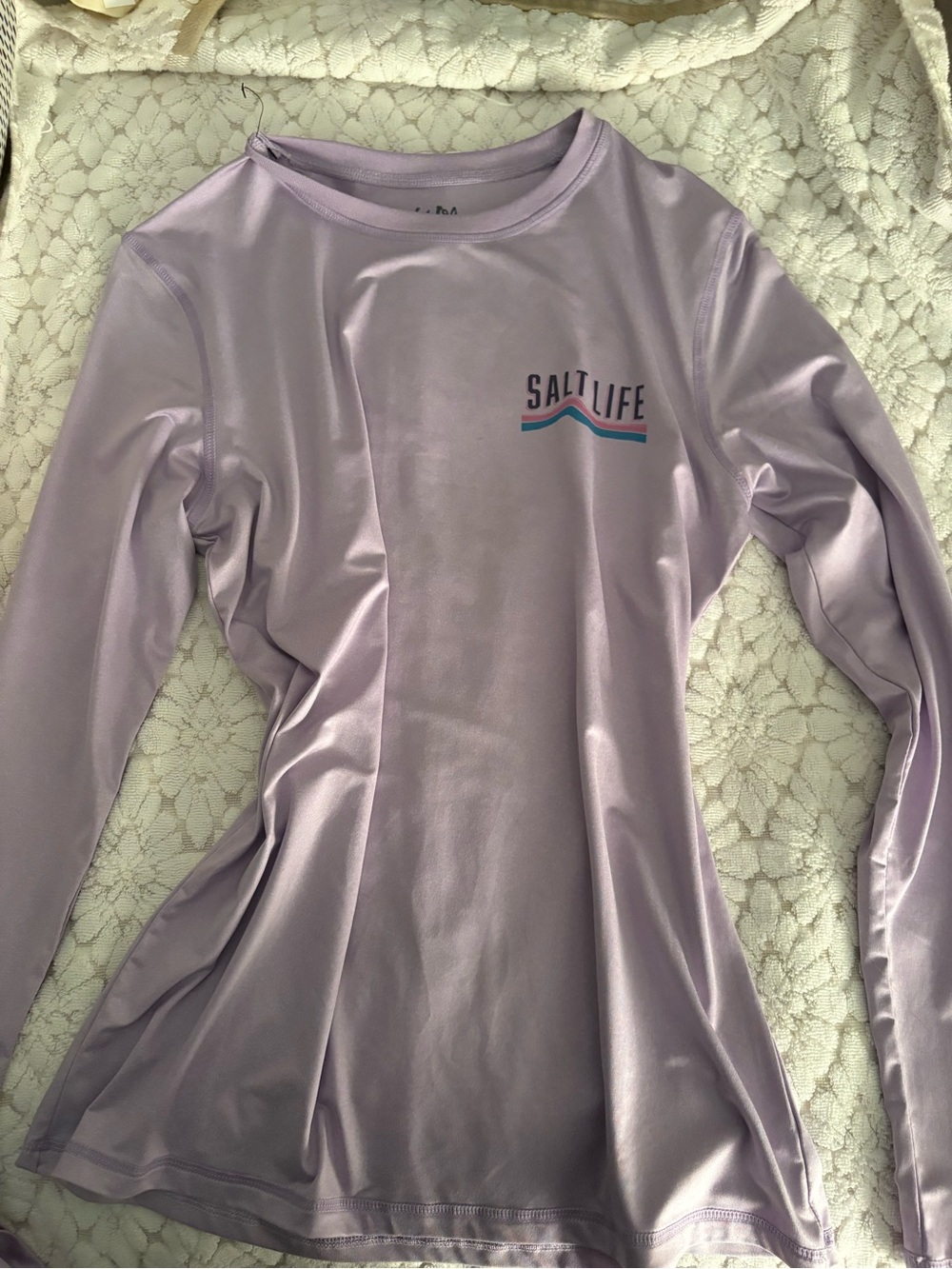 Salt Life Lavender Long-Sleeve Performance Tee